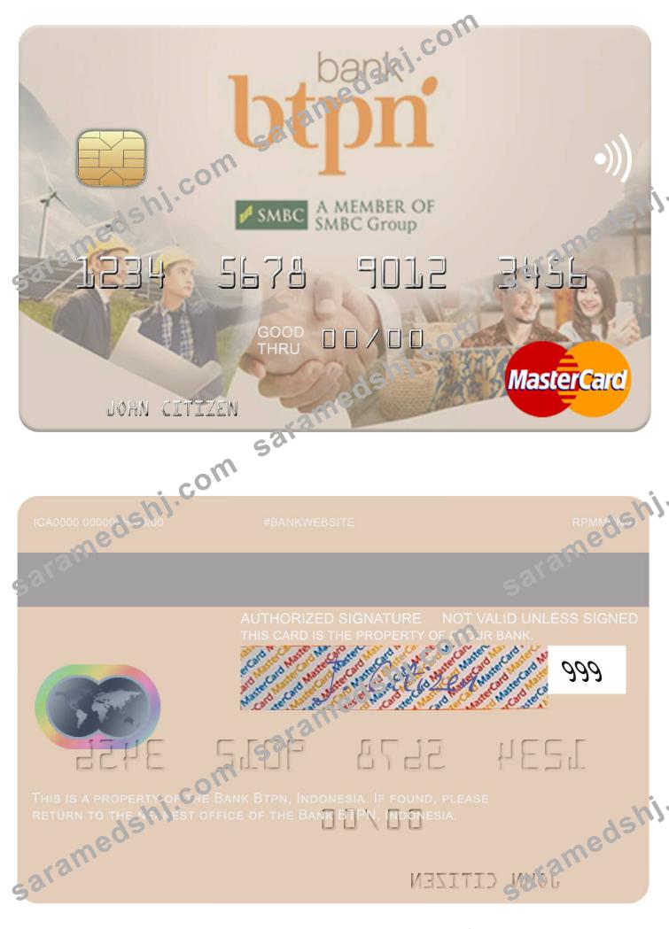 Indonesia Bank BTPN mastercard